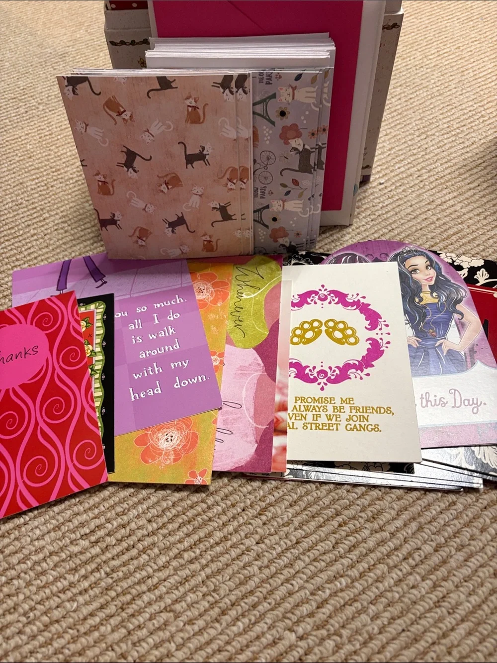 Decorative Card Box with Assorted Cards